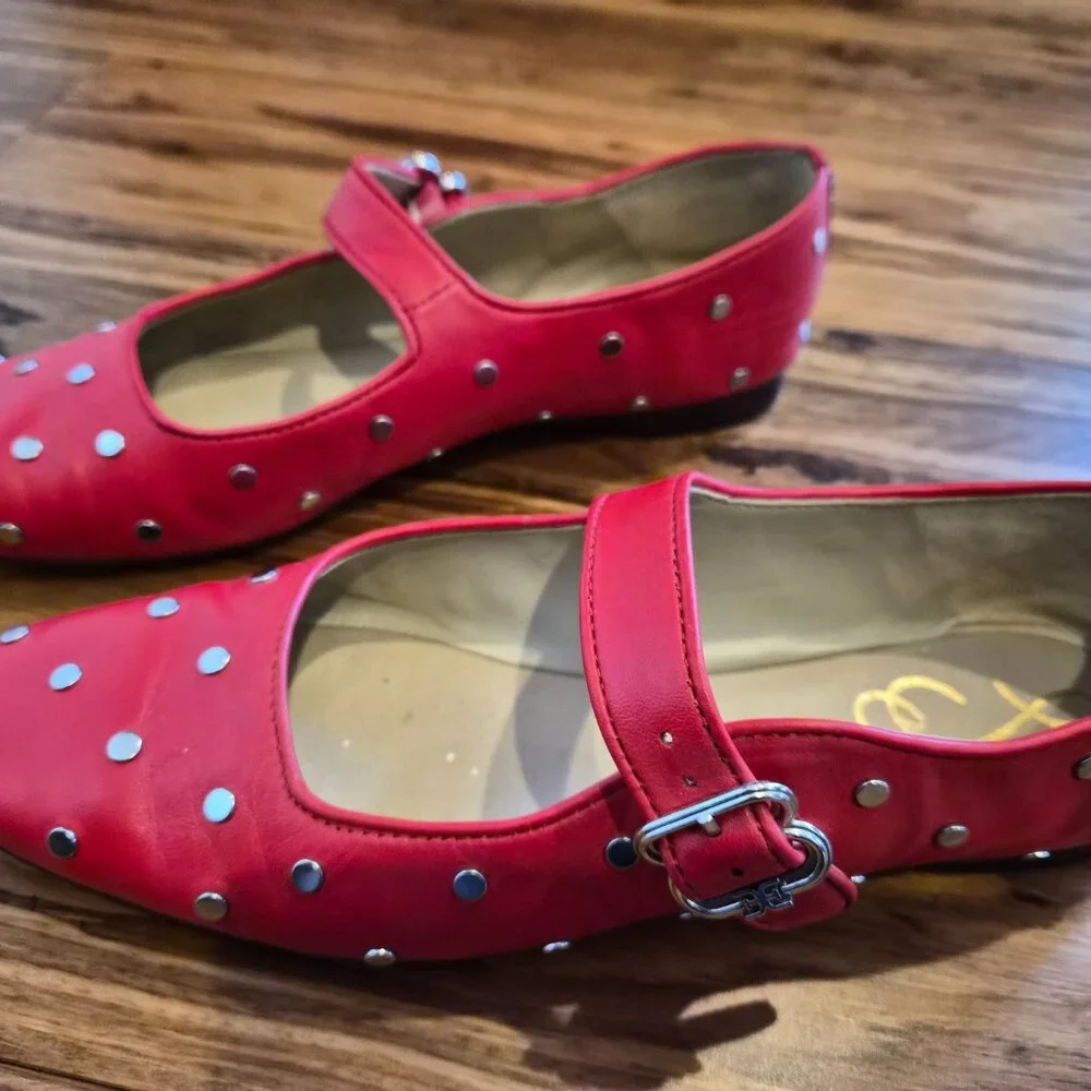 Sam Edelman Women’s Michaela Stud Mary Jane Flats - Picture 4 of 5